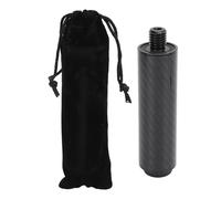 ZCZDHNA Pool Cue Extender 4 inch Carbon Fiber | Weighted Extension Stick for Lengthening & Balance | Rubber Rear Plug for Billiards/Snooker/Cue Sports