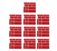 ZCZDHNA Protettore Cycle ChainStay Protector 10pcs | Kit adesivo per la protezione per telaio a prova di graffio per ChainStay/Downtube/Seatstay | Film di protezione resiliente (Red)