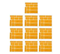 ZCZDHNA Protettore Cycle ChainStay Protector 10pcs | Kit adesivo per la protezione per telaio a prova di graffio per ChainStay/Downtube/Seatstay | Film di protezione resiliente (Yellow)