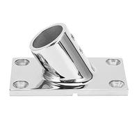 ZCZDHNA Stainless Steel Boat Handrail Base Fitting | 60 Degree Rectangular Rail Mount | Direct Substitute for Old/Broken Fittings | Marine Grade Oxidation Protection (25mm)