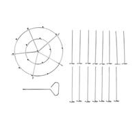 ZCZDHNA Stainless Steel Skewer Stand | 15 Skewers for Kabobs/Chicken/Vegetables | Vertical Grill for 8 Quart Fryer | Dishwasher Safe Kitchen Accessories