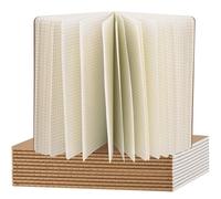 ZCZN Quaderno A5, Copertina Morbida in Carta Kraft Color Marrone