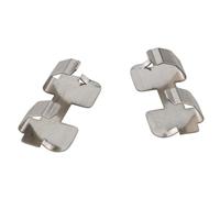 ZCZQC 2PCS Acciaio Inox 7 Vano Batteria Doppio Shrapnel per Batteria AAA Multimetro Morsetto Meter Contatti Molla Parti di Ricambio