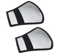 ZCZQC 2PCS DSLR Flash Softbox Argento Bianco Riflettore Stallo Piastra di Riempimento Piastra Diffusore Flash Riflettore Riflettore Curvo Kit Riflettore per Shoe Montato Flash Camera Shooting