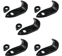 ZCZQC Set di 5 staffe di supporto per pollice per sassofono in plastica ABS, accessorio per strumento musicale per sassofono contralto, tenore, soprano, accessori musicali, lunghezza 6,1 cm, nero
