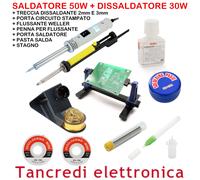 ZD-23 SALDATORE A STAGNO 50W + POMPETTA DISSALDANTE 30W FLUSSANTE WELLER STAGNO