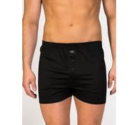 zd ZERO DEFECTS Boxer 'Button Boxer Mercerized Cotton' nero Uomo zd ZERO DEFECTS M