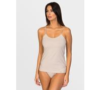 zd ZERO DEFECTS Maglietta intima 'Afrodita Spaghetti top soy fiber' beige Donna zd ZERO DEFECTS LxC