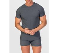 zd ZERO DEFECTS Maglietta intima 'Crew-neck T-shirt Egiptian cotton' grigio scuro Uomo zd ZERO DEFECTS XXL-XXXL