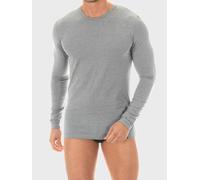 ZD ZERO DEFECTS - Maglietta a maniche lunghe, in cotone egiziano Grigio L-XL