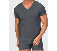 zd ZERO DEFECTS Maglietta intima 'V-Neck T-Shirt Egiptian Cotton' grigio scuro Uomo zd ZERO DEFECTS XXL-XXXL