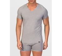 zd ZERO DEFECTS Maglietta intima 'V-Neck T-Shirt Egiptian Cotton' grigio Uomo zd ZERO DEFECTS S-M