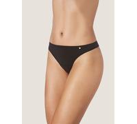 zd ZERO DEFECTS Panty 'Thong in Soft Soy Fibre' nero Donna zd ZERO DEFECTS M