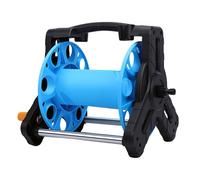 ZDAGELD Avvolgitubo Portatile G1/2 per Tubo da Giardino in PP (Black e Blu) | La Struttura Leggera Aiuta i Tubi del Wind a Evitare Grovigli per Uso Esterno