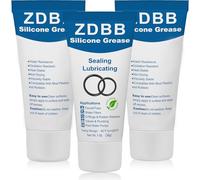 ZDBB Grasso Silicone Lubrificante Guarnizioni Gomma 3 Confezioni 1oz | Silicone per uso alimentare protegge gomma e plastica, resiste ad acqua e ossidazione e mantiene in movimento valvole.