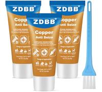 ZDBB Il grasso in rame anti-seize previene ruggine e corrosione. Lubrificante per auto resistente alle alte temperature per dischi auto, candele, viti e dadi per pinza freno, confezione da 3 OZ