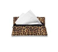 ZDCUSTOM Borsa porta fazzoletti marrone leopardato tasca porta fazzoletti riutilizzabile piccolo porta fazzoletti per monete, carte veline, auto, viaggi, ufficio casa