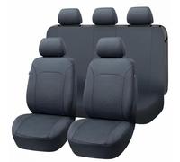 ZDDYUU 5 Posti Coprisedili Auto per Jeep Avenger 2022-2024, 9 Pezzi Traspirante Copri Sedile Set Copri-Sedile per Anteriori e Posteriori Accessori,Solid Gray