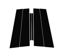 ZDDYUU Adesivo Montante B Auto per Lincoln MKS 2009-2015, Pellicola per Finestre Laterali Rivestimento Decorativo Nero Lucido AntiGraffio