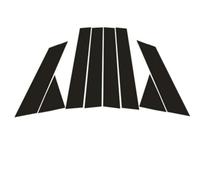 ZDDYUU Adesivo Montante B Auto per MG4 EV 2023, Pellicola per Finestre Laterali Rivestimento Decorativo Nero Lucido AntiGraffio