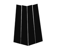 ZDDYUU Adesivo Montante B Auto per Skoda Yeti 2014-2017, Pellicola per Finestre Laterali Rivestimento Decorativo Nero Lucido AntiGraffio