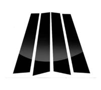 ZDDYUU Adesivo Montante B Auto per Volkswagen Cross Golf, Pellicola per Finestre Laterali Rivestimento Decorativo Nero Lucido AntiGraffio