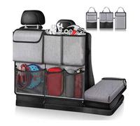 ZDDYUU Organizer Bagagliaio Auto per Ford B-Max 2012-2018, Multi Scomparto capacità Borsa Auto Portaoggetti per Bagagliaio in Tessuto Oxford,Grey
