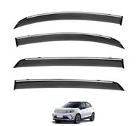 ZDDYUU Parapioggia Auto per Geely Geometry EX3 Kung Fu MK1 2021-2025, Deflettori d'Aria Parapioggia per Finestrino Auto Antivento e Antipioggia Auto Wind Deflectors