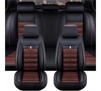 ZDDYUU Set Completo di Coprisedili Auto per Nissan Qashqai J12 J11 J10 J11 J12 +2 2006-2023 2024, Pelle Traspirante Impermeabile Antiscivolo Pelle PU Set Set Copri Sedile,D/Black-Coffee