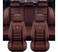 ZDDYUU Set Completo di Coprisedili Auto per Nissan Qashqai J12 J11 J10 J11 J12 +2 2006-2023 2024, Pelle Traspirante Impermeabile Antiscivolo Pelle PU Set Set Copri Sedile,F/Coffee