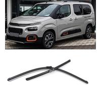 ZDDYUU Spazzole Tergicristallo Anteriore Auto 2 Pezzi per Citroen Berlingo K9 2018-2023 24"+17", Parabrezza Ricambio Automatico Finestrini Pioggia Spazzole