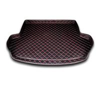 ZDDYUU Tappetini per Bagagliaio Auto per Maserati Grecale 2022-2024, Pelle Tappeto Protezione Vasca Baule AntiGraffio Imperme Interni Accessori,D/Black~Red