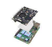 ZDE ZP583 PoE+ HAT PCIe to M.2 Key M NVMe SSD Adapter Board Power Over Ethernet with Aluminum Heatsink Onboard Cooling Fan for Raspberry Pi 5 Support 802.3af/at Network Standard M.2 NVMe SSD 2230 2242