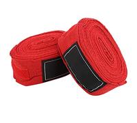 ZDETGU 2 Pezzi di Invocatura a Mano Allungata in Cotone per il Supporto per l'allenamento di Boxe e Formazione (rosso)