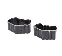 ZDETGU 2 Pz Fustelle per Pelletteria Fustella a Forma di Taglierina per Perforazione Vuota per Artigianato Creazione di Gioielli con Bordi Affilati Durevoli in Acciaio Legato 58x40mm