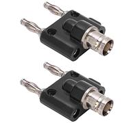 ZDETGU 2pcs J.20022 Connettore a Spina Banana 4 Mm BNC Femmina per Doppio Adattatore Banana Connettore