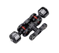 ZDETGU Accessorio per Fotocamera con Adattatore per Braccio Magico per Slitta Calda con Doppia Testa a Sfera Multifunzione