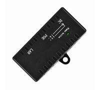 ZDETGU Adattatore Splitter POE per Iniettore Power Over Ethernet LAN 10M/100Mbps con Alloggiamento in ABS per connettività AP Stabile Iniettore POE per un'espansione Affidabile (BLACK)