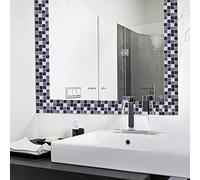 ZDETGU Adesivi per Piastrelle Autoadesivi a Mosaico per Bagno e Fai-da-te con Applicazione Versatile e Facile Installazione per un Rapido Rinnovamento della Casa (MTS008)