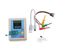 ZDETGU Analizzatore di Componenti Multifunzione T7 TFT Transistor Tester con Display a Colori per Diodi, Resistori, Condensatori e Test a Infrarossi