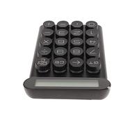 ZDETGU Calcolatrice Meccanica con Interruttore Blu con Display LCD a Dieci Cifre Dal Design Staccabile e Funzioni di Scorrimento (BLACK)