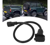 ZDETGU Cavo di Prolunga per Rimorchio a 7 Vie, Connettore da 9,1 M con Spina Maschio a Doppio e Cappuccio Caricato a Molla, per Rimorchi da Viaggio,