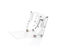 ZDETGU Custodia per Computer Mini ITX con Supporto PSU Scheda Madre 17x17 Cm Telaio Compatto in Acrilico Trasparente di Raffreddamento a 360° Custodia Portatile per PC Tower per Giochi e (Trasparente)