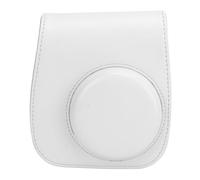 ZDETGU Custodia per Fotocamera in Pelle PU per Mini 12, Borsa Protettiva con Tracolla Regolabile e Album da 64, Include 10 Cornici Sospese e 4 Filtri Colorati (WHITE)