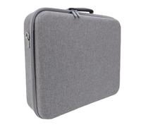 ZDETGU Custodia Rigida per Console di Gioco da Viaggio con Scomparti Personalizzati Custodia Protettiva per Dischi/console Digitali Controller Doppi e Accessori (GREY)