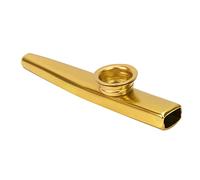 ZDETGU Kazoo in Lega di Alluminio, Strumento Musicale Portatile per Principianti, Non è Necessaria la Teoria Musicale, Facile da Suonare con la Chitarra, Ukulele, per Regali di (GOLD)