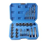 ZDETGU Kit Estrattore da 26 Pezzi - Set Estrattore Viti a Spirale con Punte da Trapano per Bulloni e Dadi Spellati e Arrugginiti - Strumenti di Estrazione in Acciaio CR MO per il Settore