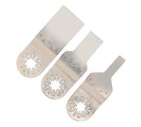 ZDETGU Lame per Oscillanti in Acciaio Inossidabile Set da 3 Pezzi per Taglio di Legno, Plastica e Metallo Kit Multiuso Universale per Progetti Fai da Te e Professionali