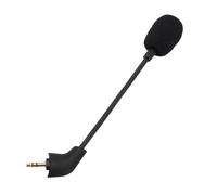 ZDETGU Microfono da Gioco Staccabile con Spina Placcata in Oro da 3,5 Mm Microfono di Ricambio Omnidirezionale Flessibile per Cuffie Cablate, Copertura in Schiuma Antirumore, Braccio