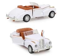 ZDETGU Modello di Auto Giocattolo in Lega con Luci e Suoni, Design Roadster per Bambini, Veicolo da Gioco per Potenziare le capacità Motorie, Bambini Interattivi (WHITE)